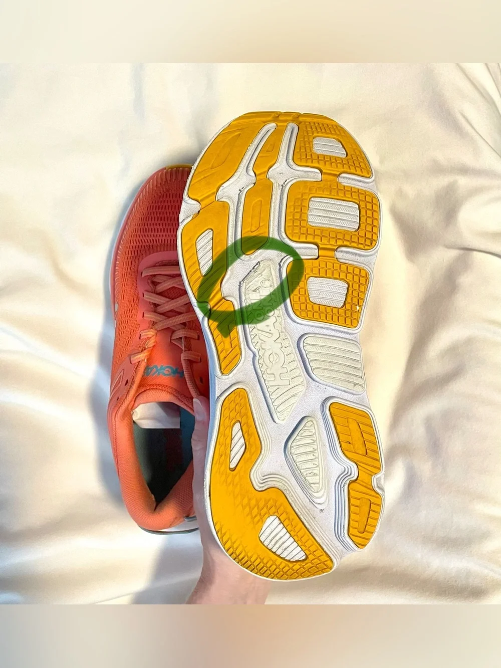 *EUC* HOKA One One Bondi 7 Running Shoes - Wmn's Sz 8.5 - Orange - Comfort - Picture 12 of 12